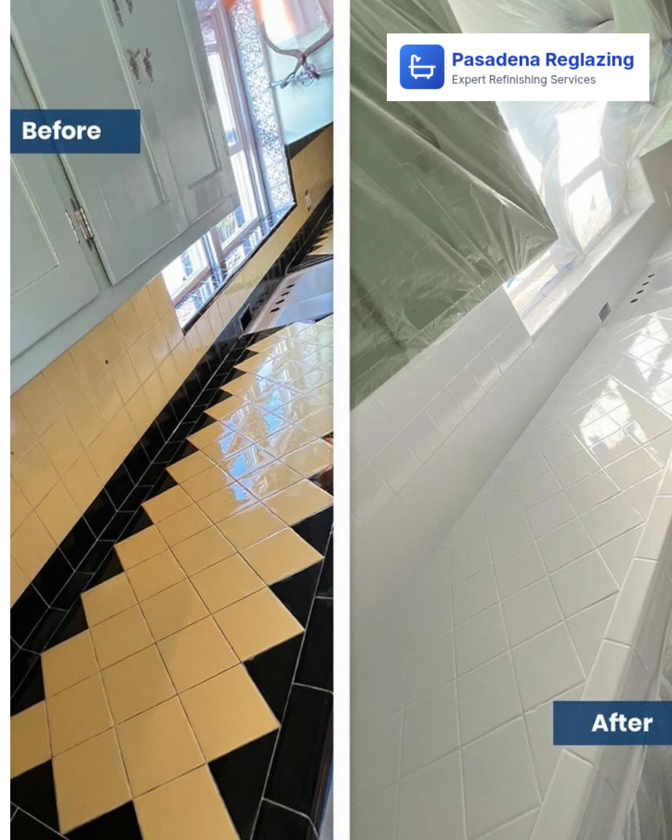 Sink Reglazing Before After